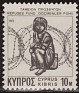 Cyprus 1977 Refugiados 10M Negro Scott RA3. chi ra3. Subida por susofe